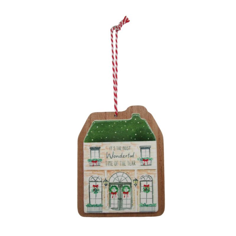 Double‑Layer House‑Shaped Wooden Christmas Hanging Ornament</trp-post-cont...