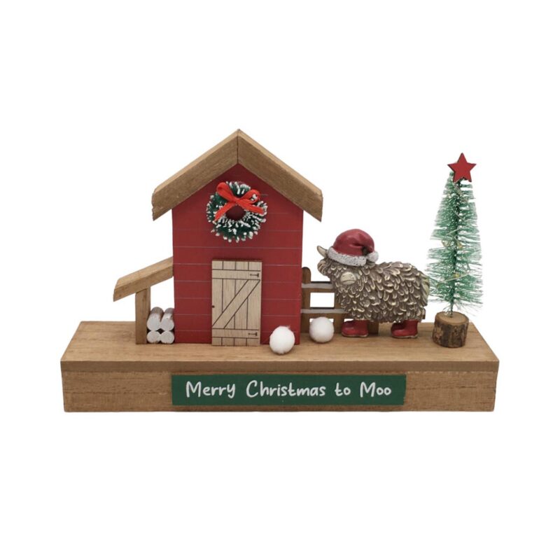 Weihnachtsdekoration im Landhausstil aus Holz für den Tisch – Chris...