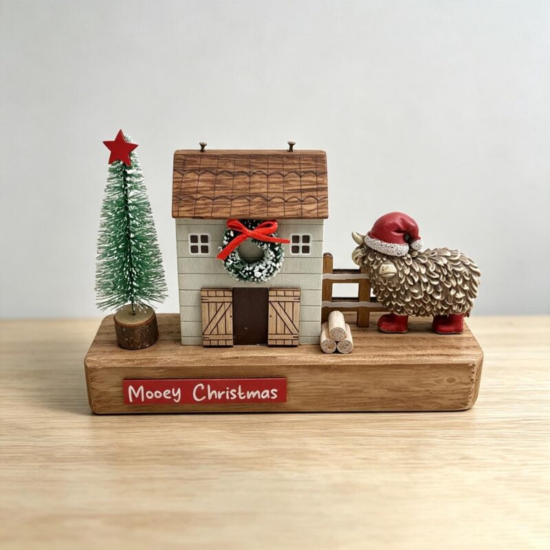 Wooden Farm‑Style Christmas Tabletop Decoration - Christmas - life-deco.com