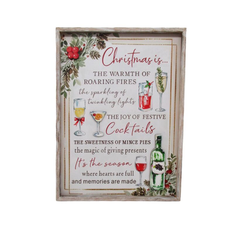 Framed Wooden Christmas Wall Plaque - Christmas - life-deco.com