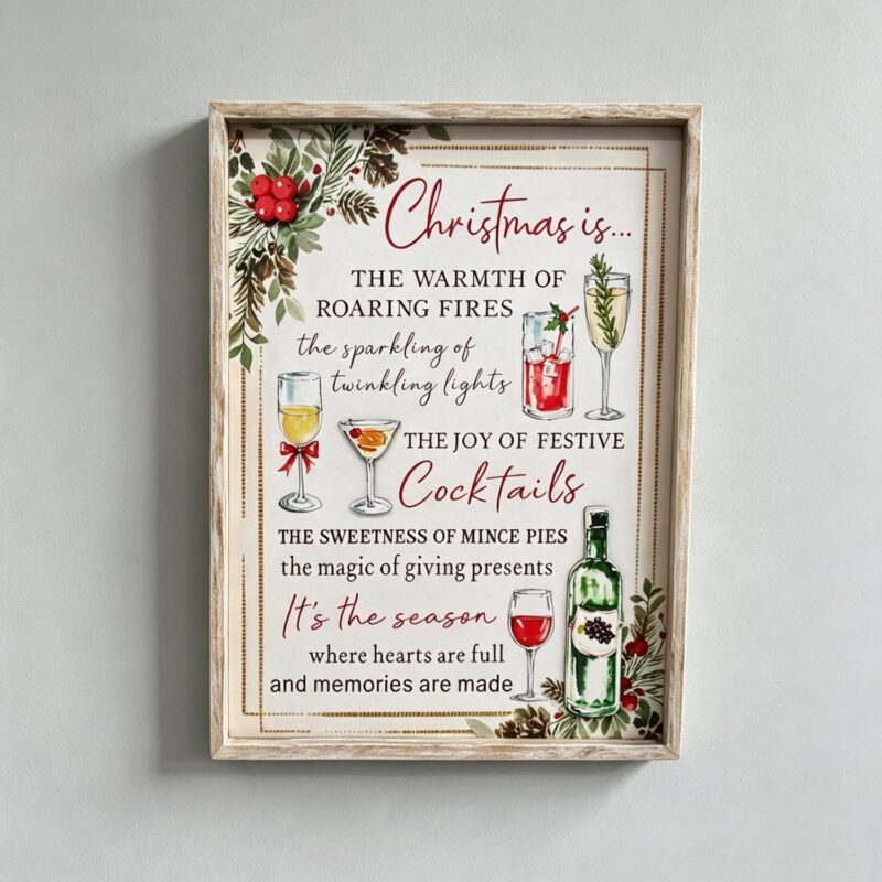 Framed Wooden Christmas Wall Plaque - Christmas - life-deco.com