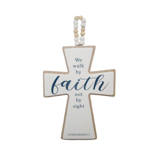 Wooden Cross Hanging Ornament - Spiritual & Religious...
