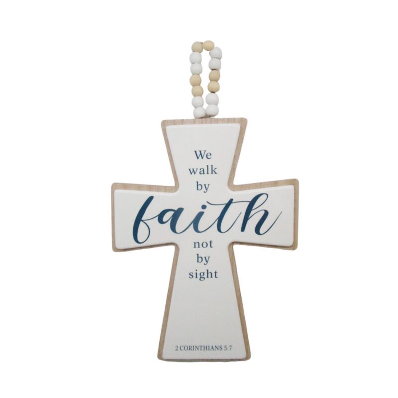 Wooden Cross Hanging Ornament - Spiritual & Religious...