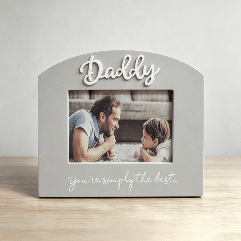 Daddy Wooden Photo Frame Ornament - Father's Day - life-deco.com