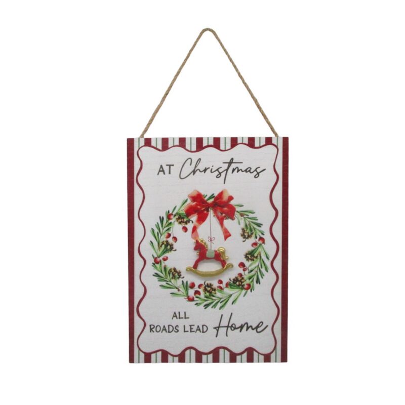 Weihnachts-Hängeplakette aus Holz – Weihnachten – life-deco.com