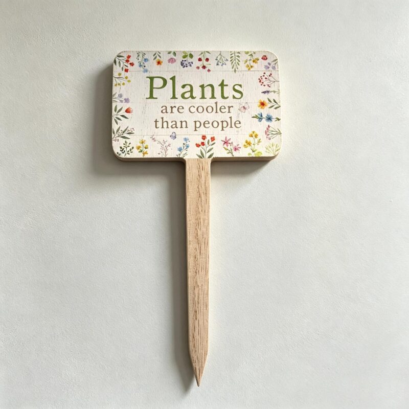 English‑quote Wooden Garden Stake - Garden Décor - lif...