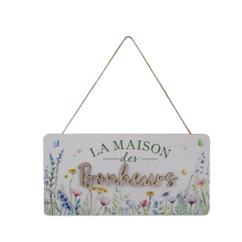 Hängeschild aus Holz – Gartendekoration – life-deco.com