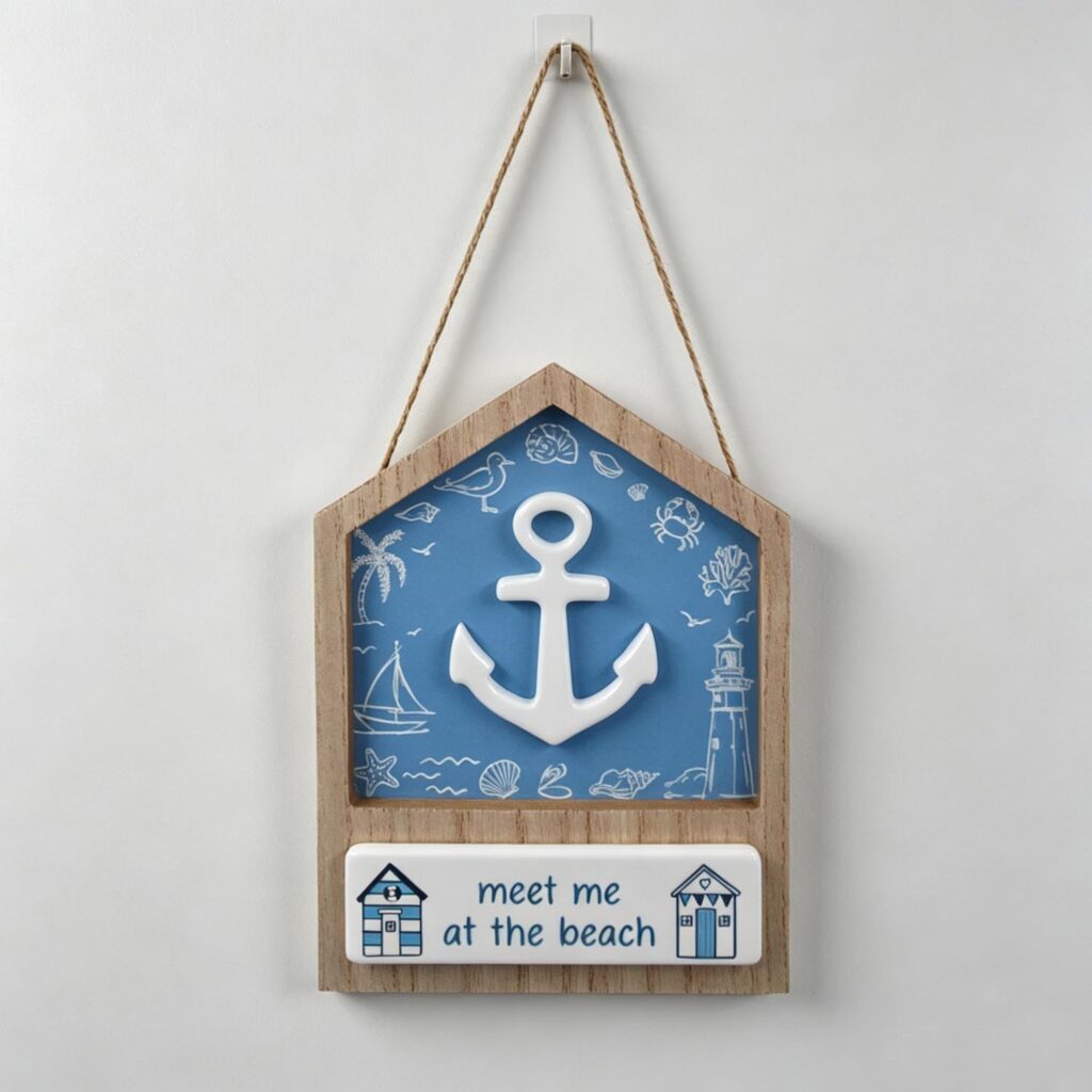 Wooden Hanging Plaque - Coastal (Summer) - life-deco.com