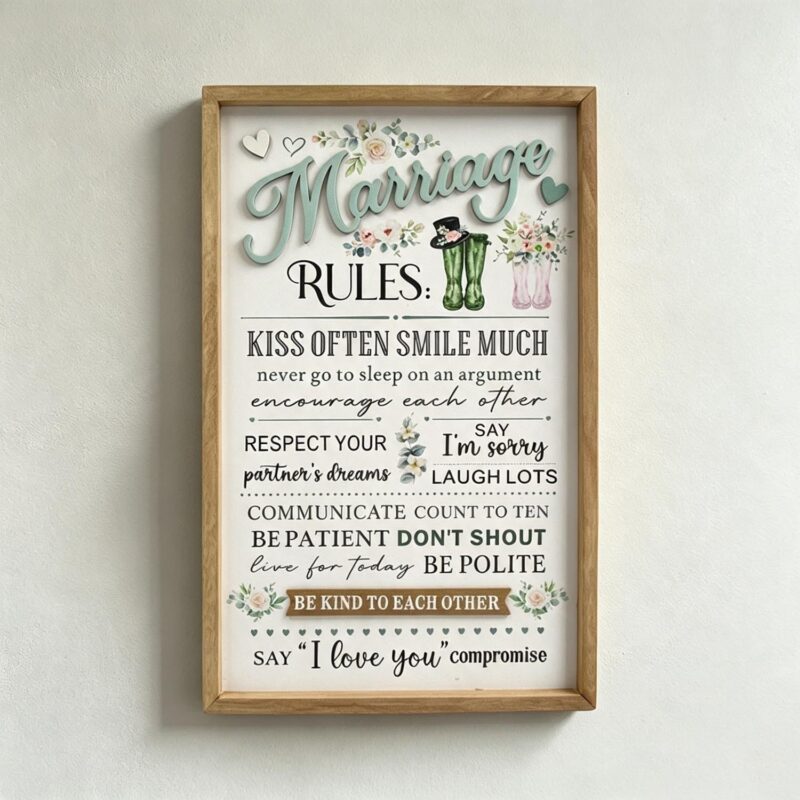 Wedding Themed Wooden Decor - Wedding - life-deco.com