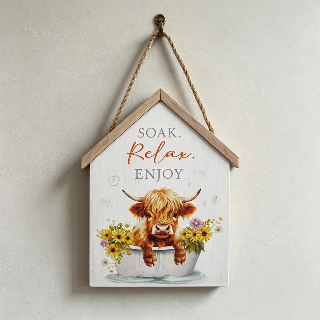 Wooden Hanging Sign - Farmhouse & Country - life-deco...