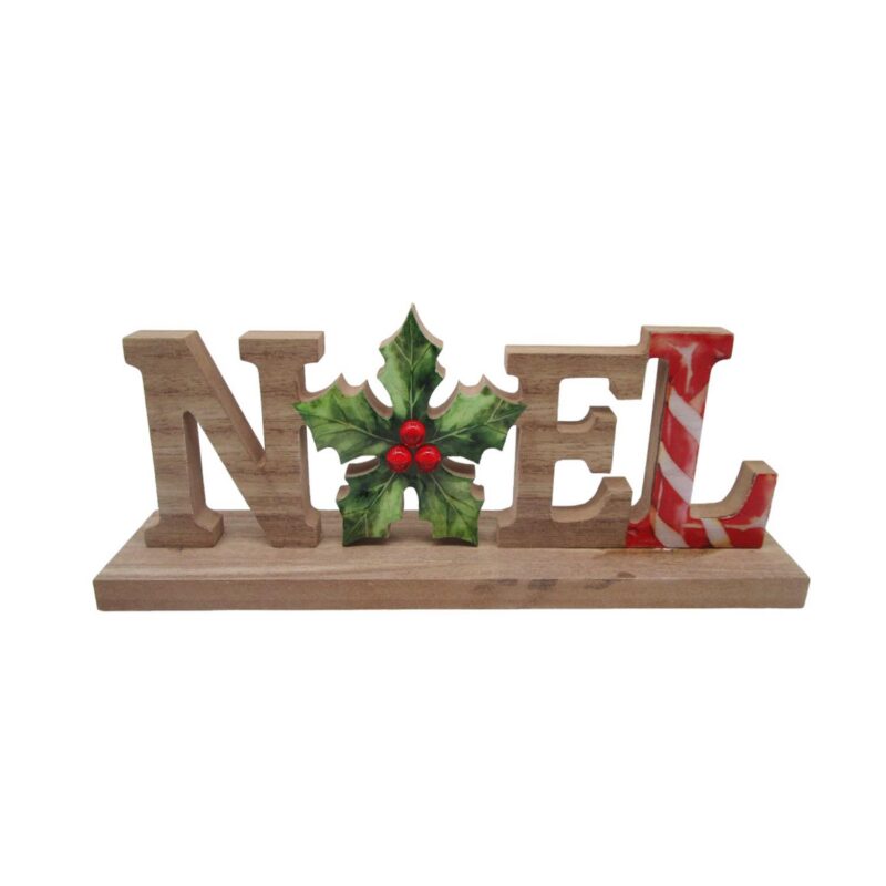 Деревянное украшение для стола «NOEL» — Рождество — л...