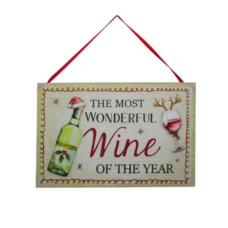 Weihnachtliche Holz-Wandtafel zum Thema Wein – Weihnachten ...
