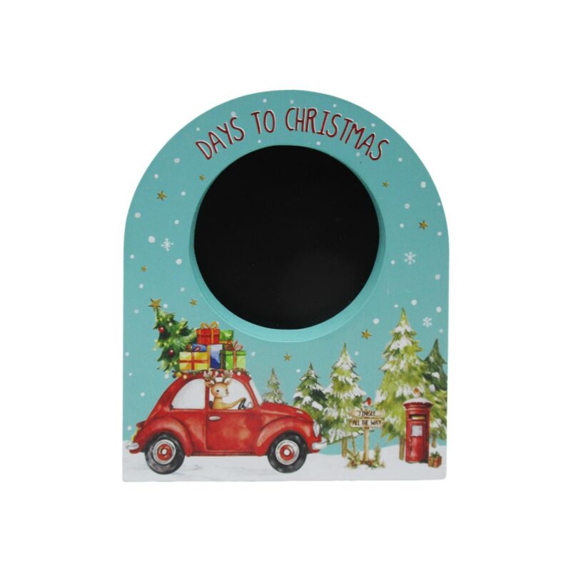 Arch‑Shaped Days to Christmas Chalkboard Wooden Plaque ...