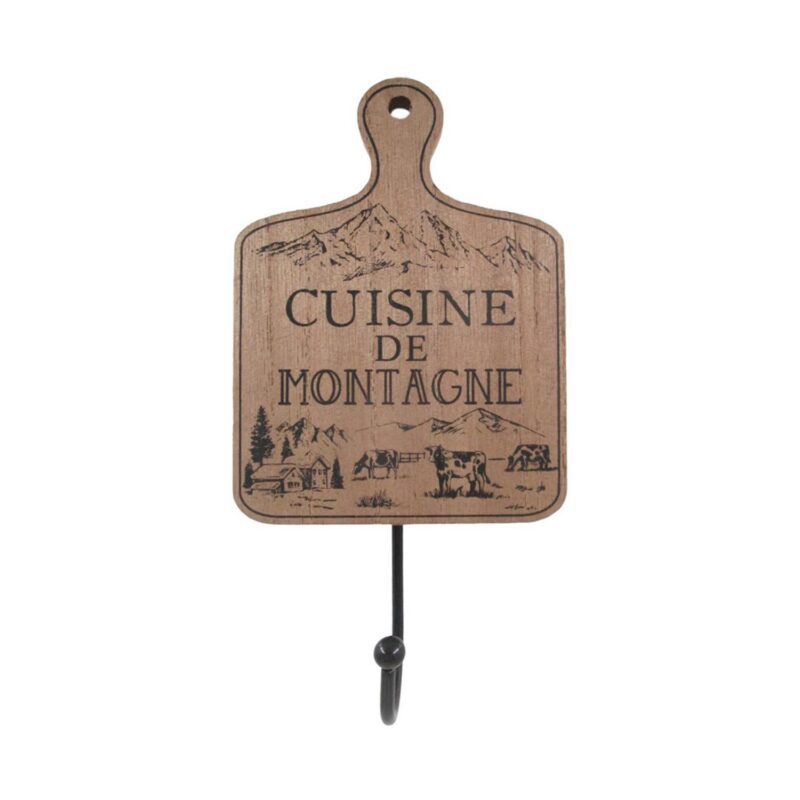 Wooden Cutting‑Board‑Style Wall Hook - Farmhouse &amp...