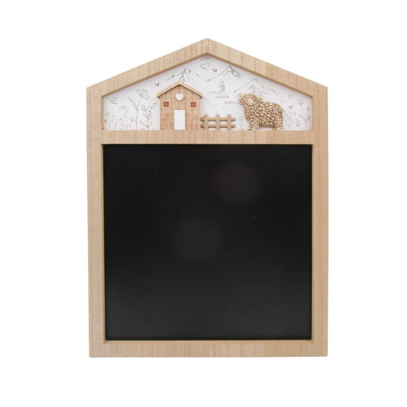 Wooden House‑Shaped Chalkboard Wall Decor - Farmhouse &...