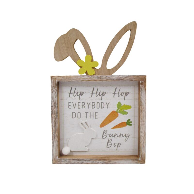 Wooden Shadow‑Box Sign - Easter - life-deco.com
