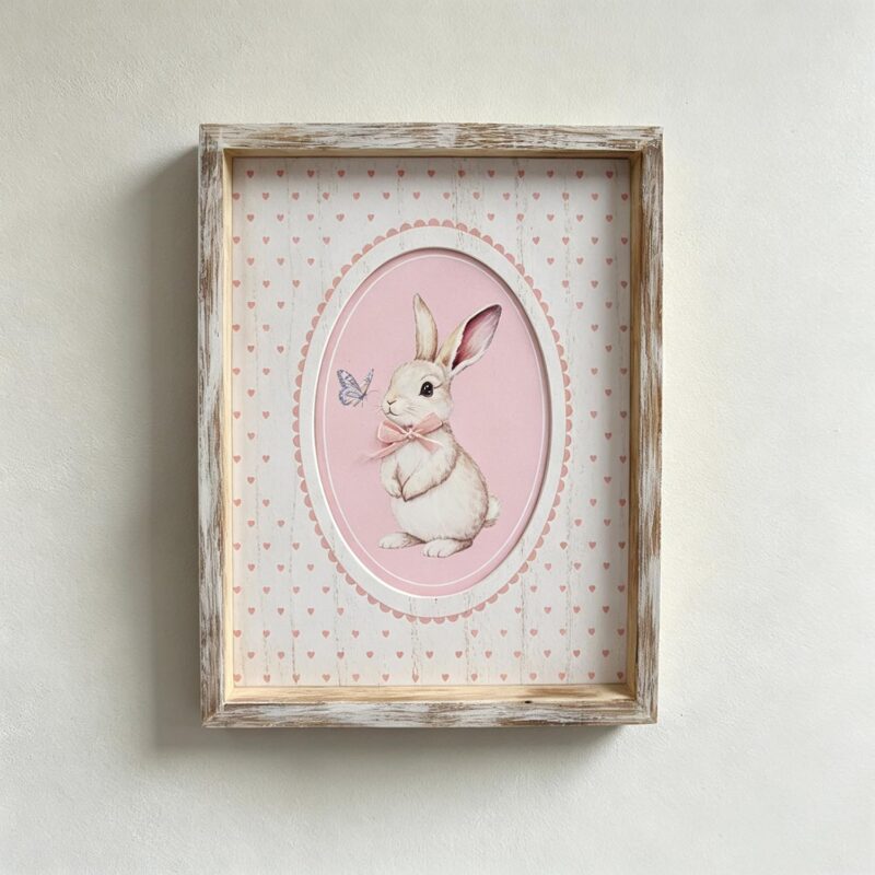 Vintage Easter Wooden Shadow‑Box Wall Frame - Easter - life-deco.com