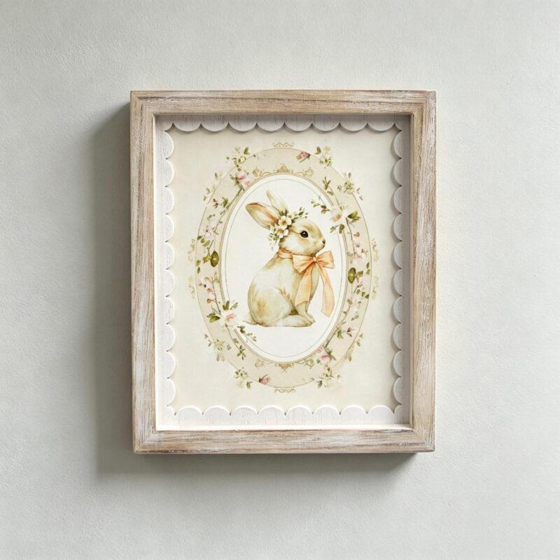 Framed Easter Bunny Wall Art - Easter - life-deco.com
