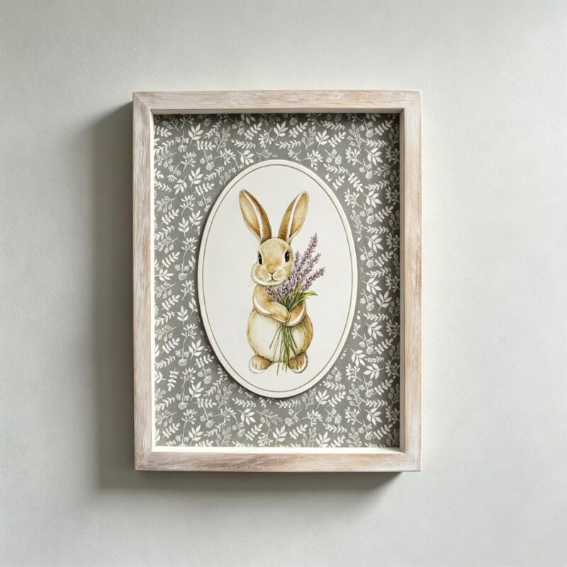 Framed Easter Bunny Wall Art - Easter - life-deco.com