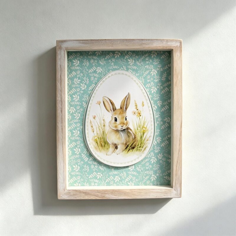 Framed Easter Bunny Wall Art - Easter - life-deco.com