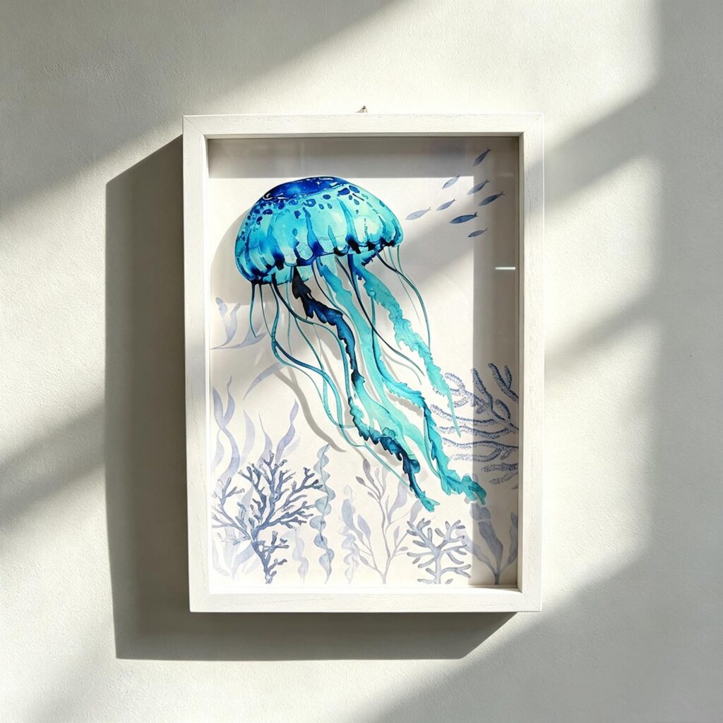 Coastal Shadow‑box Wall Decor - Coastal (Summer) - life...