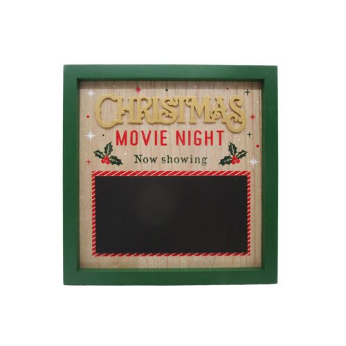 Weihnachtsfilmabend – Schild im Kreidetafel-Stil – Weihnachten –...