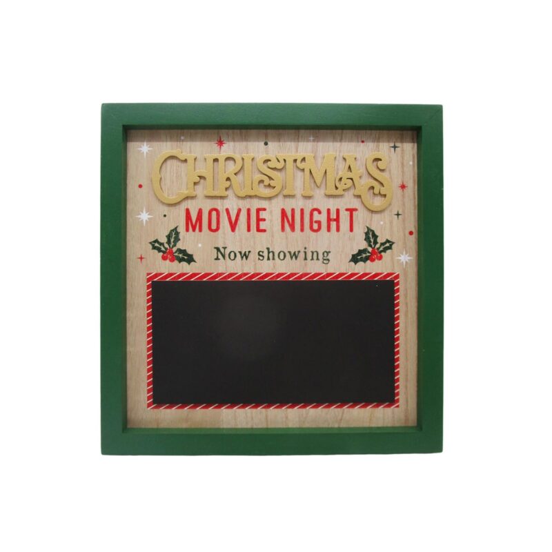 Weihnachtsfilmabend – Schild im Kreidetafel-Stil – Weihnachten –...