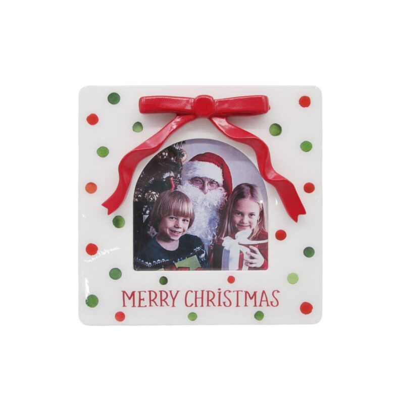 Epoxy Resin Polka-dot Christmas Photo Frame - Christmas -...