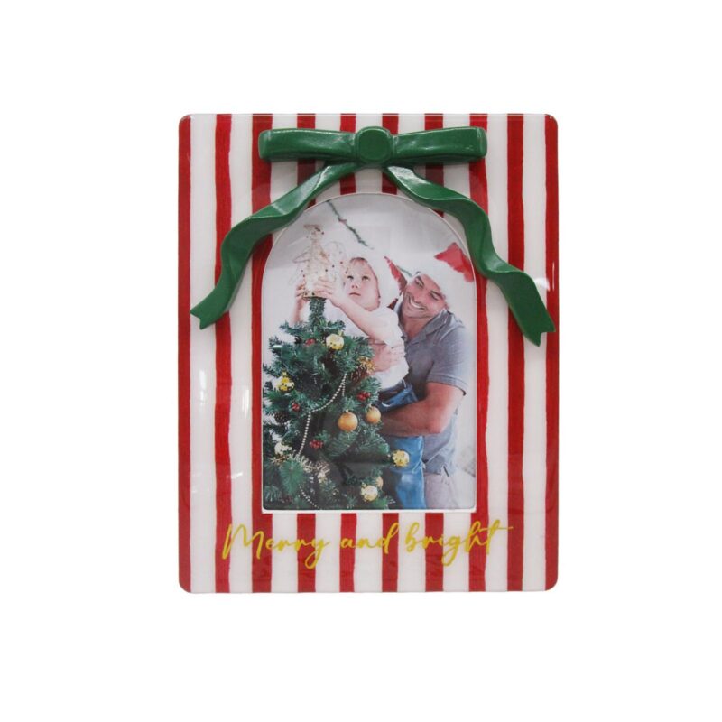 Epoxy Resin Vertical-Stripe Christmas Photo Frame - Chris...