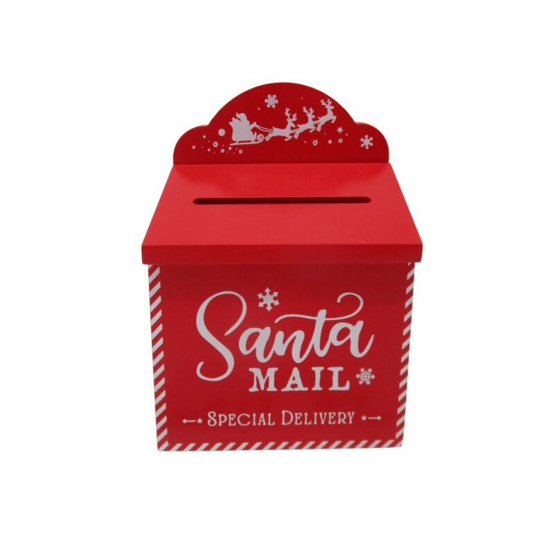 Wooden Santa Mail Mailbox Ornament - Christmas - life-dec...