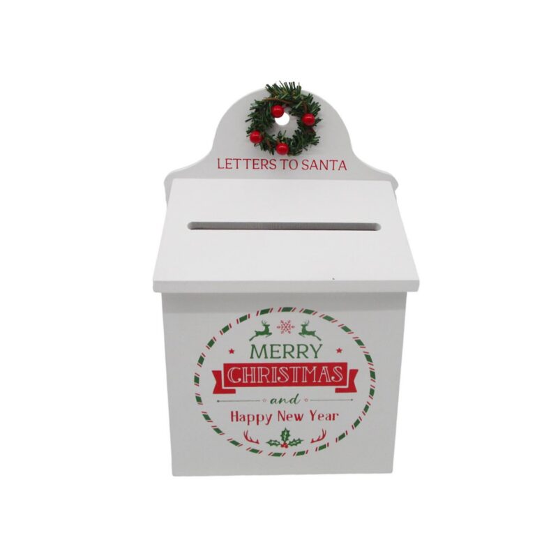 Wooden Santa Letter Mailbox Ornament - Christmas - life-d...