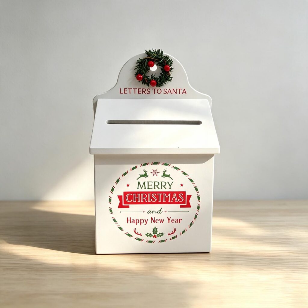 Wooden Santa Letter Mailbox Ornament - Christmas - life-d...