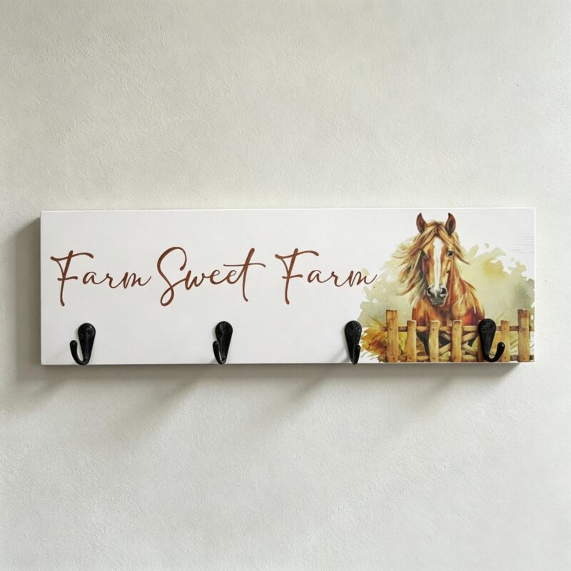 Wooden Wall Hook Plaque - Farmhouse & Country - life-deco.com