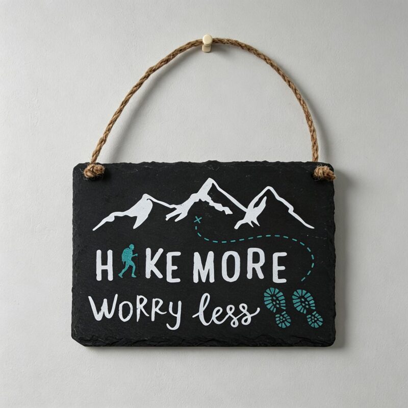 Wall Hanging Plaque - Mountain Lodge - life-deco.com