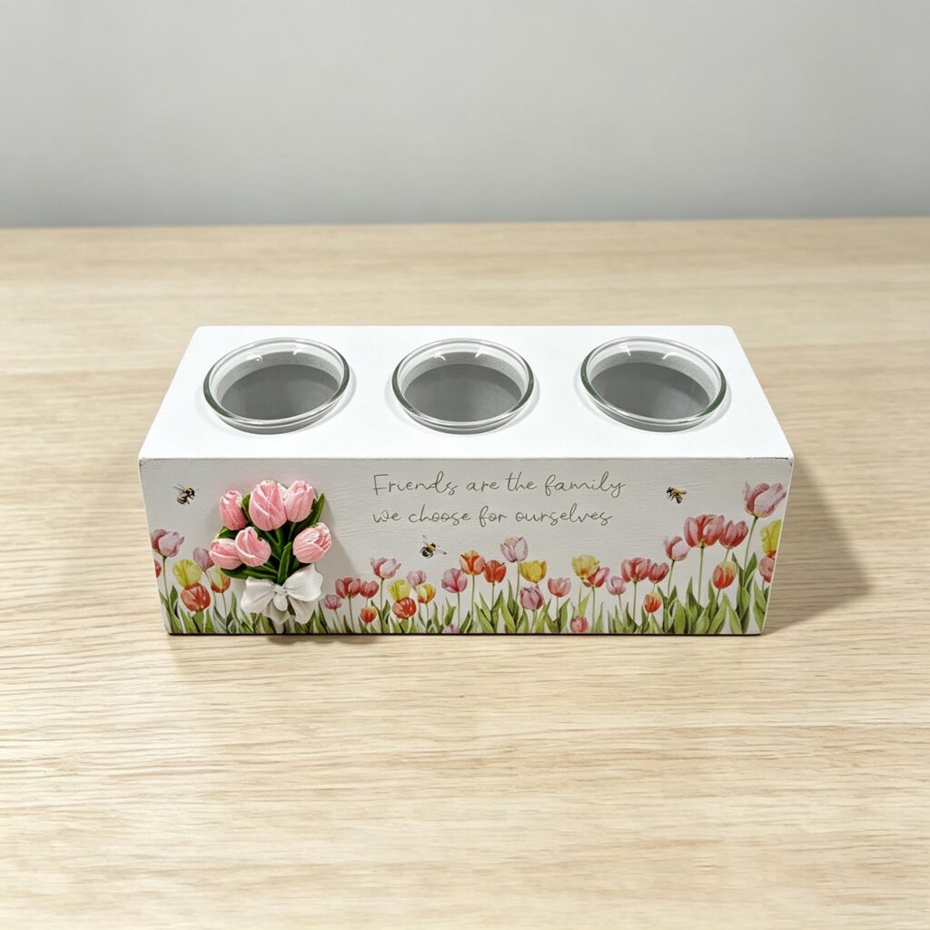 Wooden Candle Holder - Spring - life-deco.com