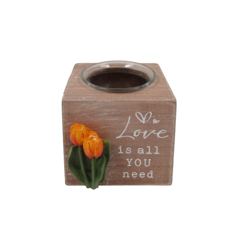 Wooden Tealight Holder - Spring - life-deco.com