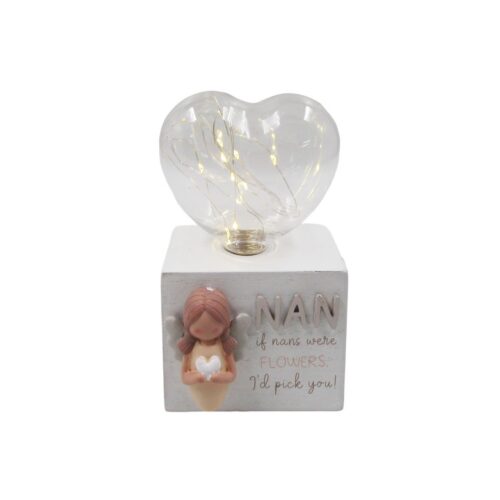 Wooden Cube LED Lamp - Love & Friendship - life-deco.com