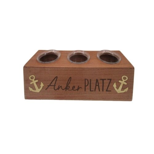 Wooden 3-Hole Candle Box - Coastal (Summer) - life-deco.com