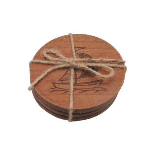Set of 4 Nautical Wooden Coasters - Coastal (Summer) - life-deco.com