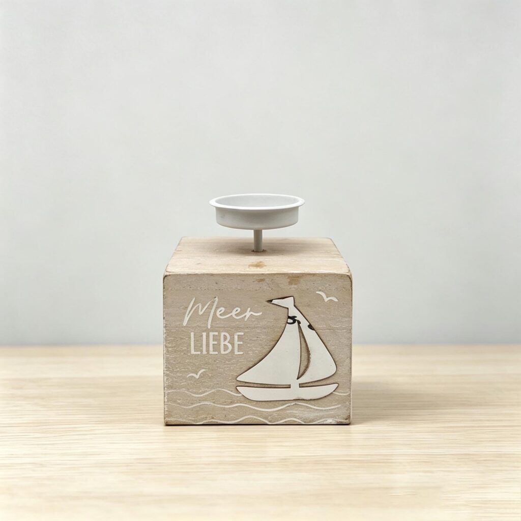 Wooden  Candle Holder - Coastal (Summer) - life-deco.com