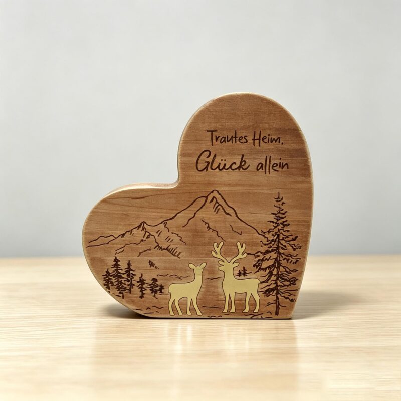 Heart-Shaped Wooden Sign - Christmas - life-deco.com