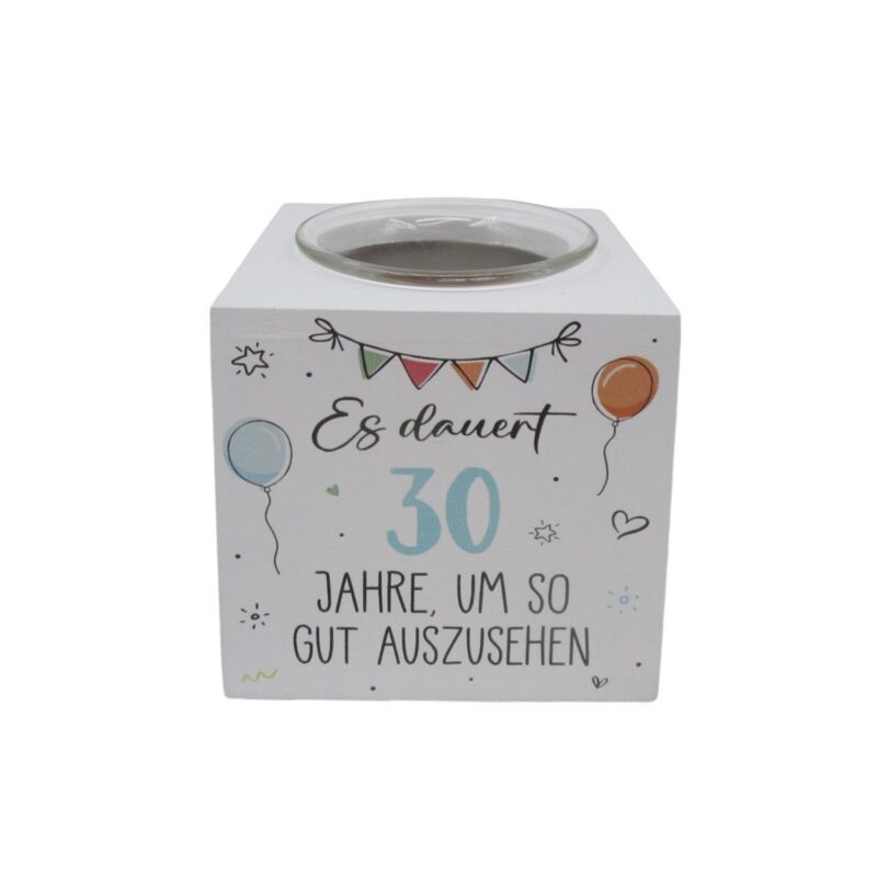 Wooden Tealight Holder - Birthday - life-deco.com