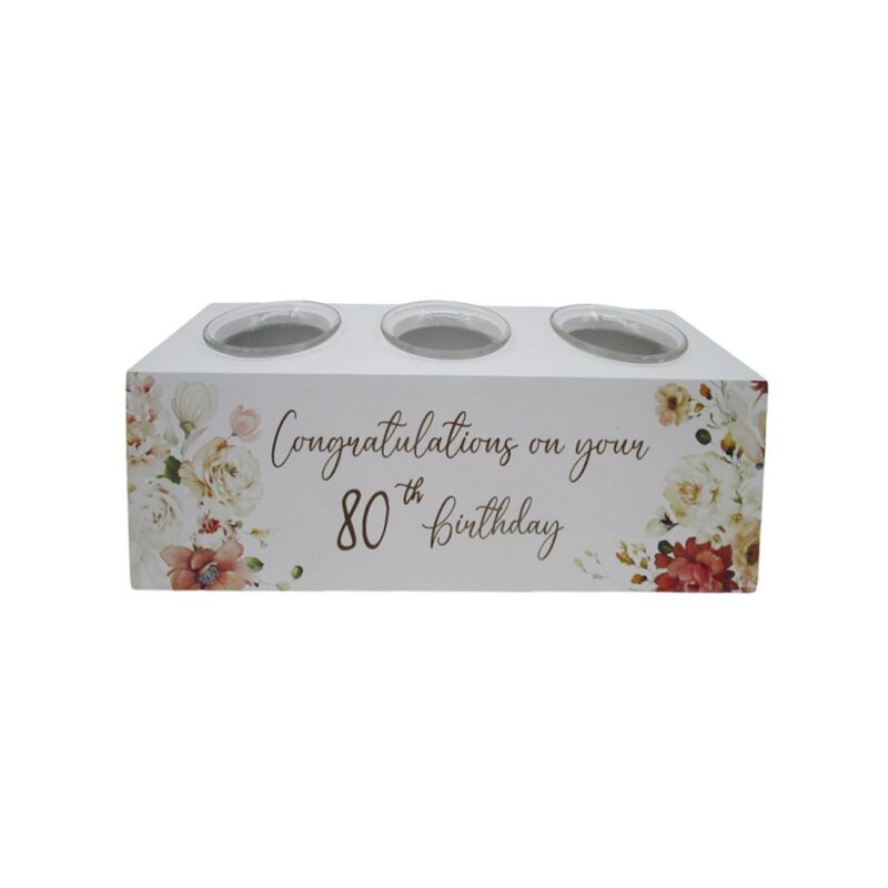 Wooden Tealight Holder - Birthday - life-deco.com