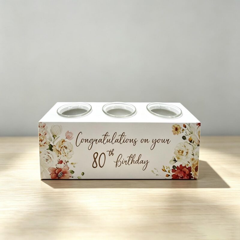 Wooden Tealight Holder - Birthday - life-deco.com