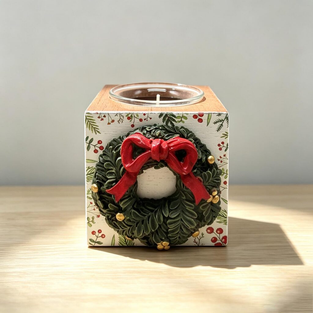 Wooden Candle Holder - Christmas - life-deco.com
