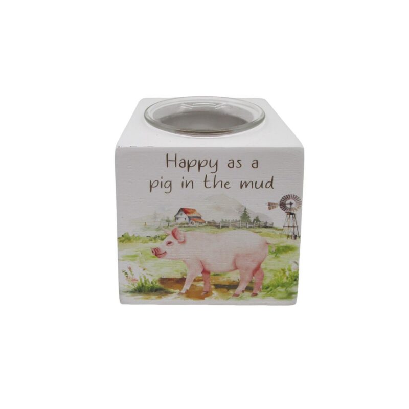Wooden Tealight Holder - Farmhouse & Country - life-deco.com