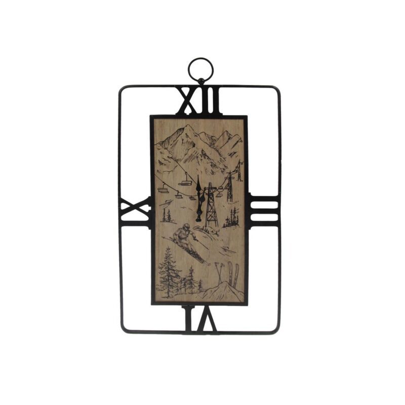 Metal & Wood Wall Clock - winter - life-deco.com