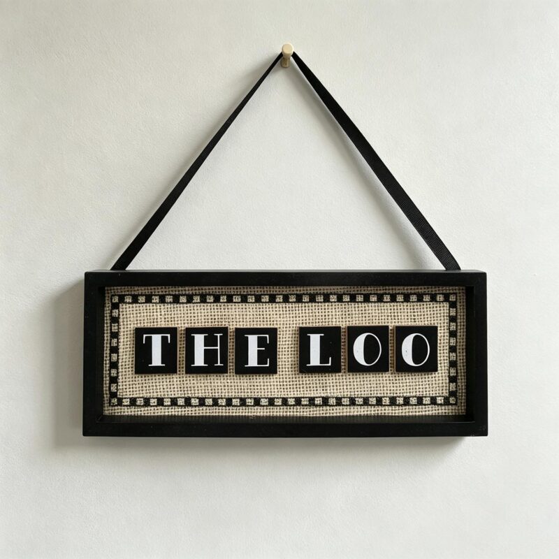 Hängeschild aus Holz – Badezimmer – life-deco.com