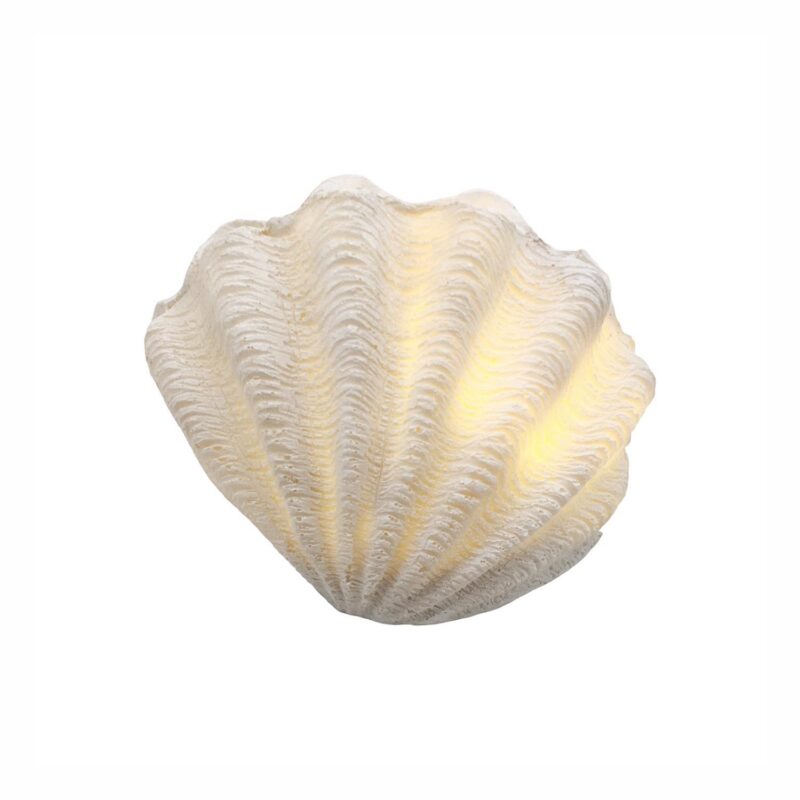 Shell-Shaped White Lamp - Coastal (Summer) - life-deco.com
