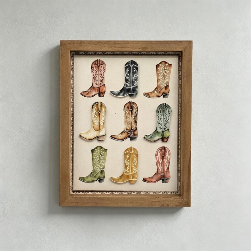 Wooden Shadow‑Box Wall Frame - Farmhouse & Country - life-deco.com
